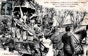 SAIDA - LEGION - INAUGURATION MONUMENT  - CHAR VETEMENTS - 1910